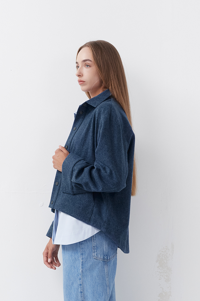 Сорочка вовна індиго (Р 138)